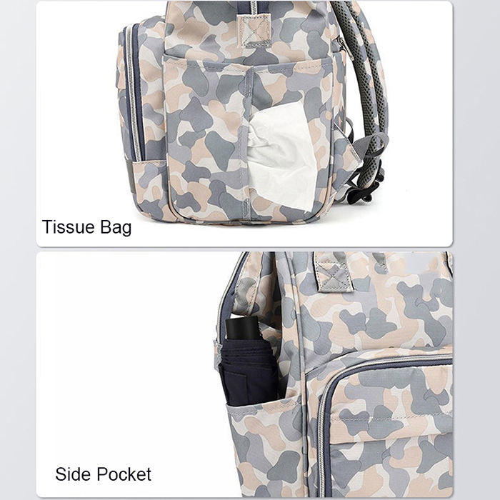 Bolsas de pañales de viaje unisex, mochila impermeable para mujer