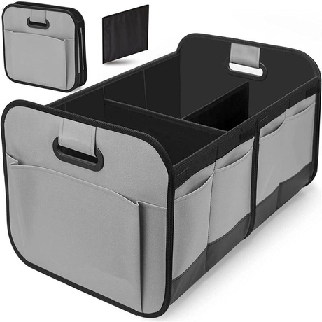 Caja de almacenamiento plegable para coche, organizador de maletero, almacenamiento de carga plegable duradero, organizador de maletero de coche para camión SUV