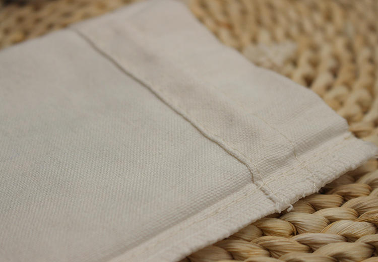 El logotipo personalizado reutilizable imprimió la bolsa de la joyería del bolso de lazo de la lona de algodón orgánico para el empaquetado del regalo