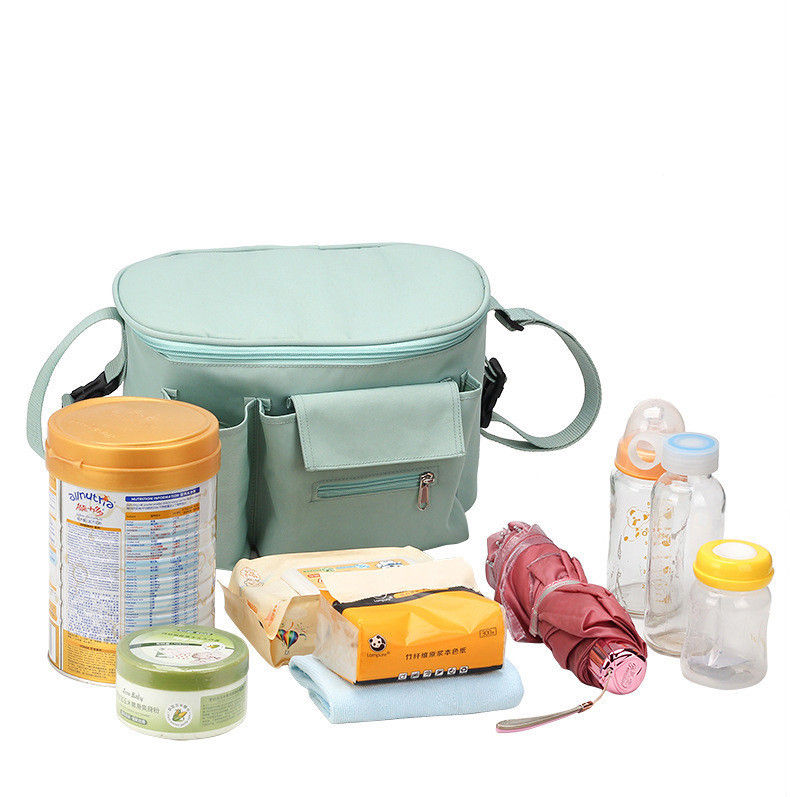 Bolsa de pañales de bebé multifuncional, organizador de cochecito de viaje, bolsa de mamá, bolsa de pañales para cochecito de bebé