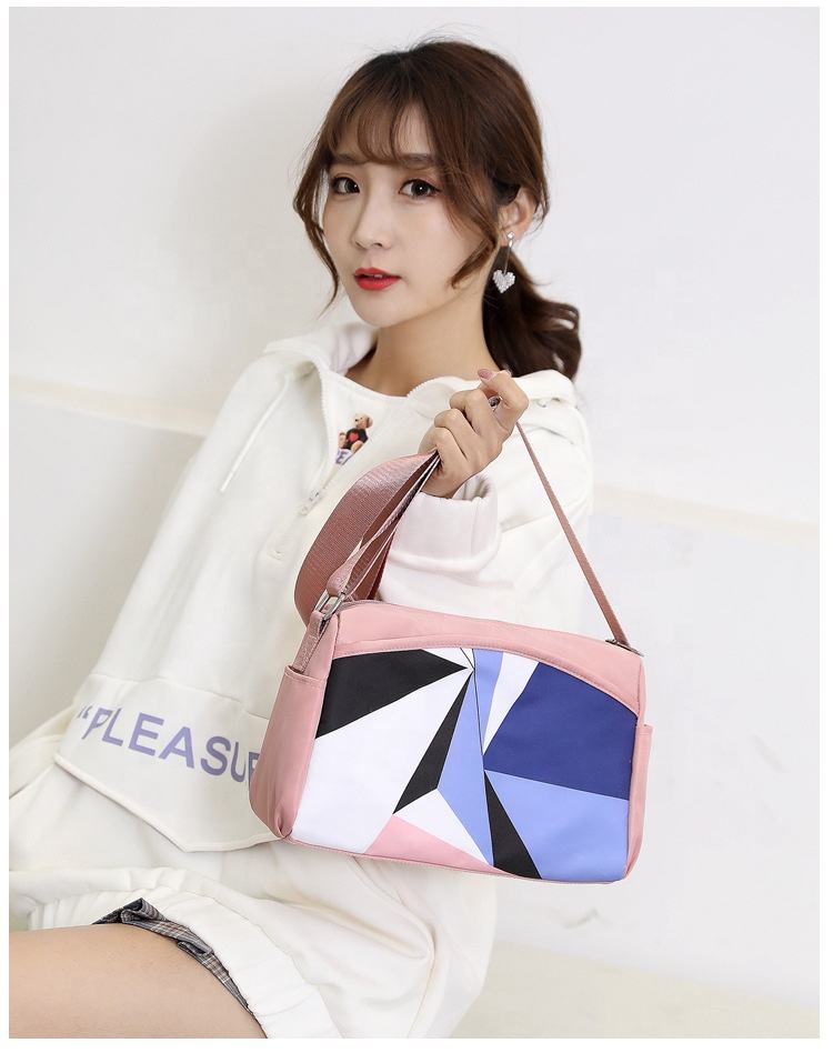 Bolso cruzado de viaje impermeable listo para enviar, bolso cruzado de moda para mujer, bolso de hombro antirrobo
