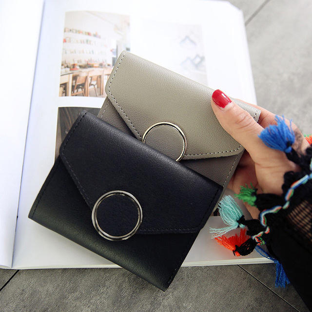 Cartera de cuero pu de moda personalizada lista para enviar para mujer