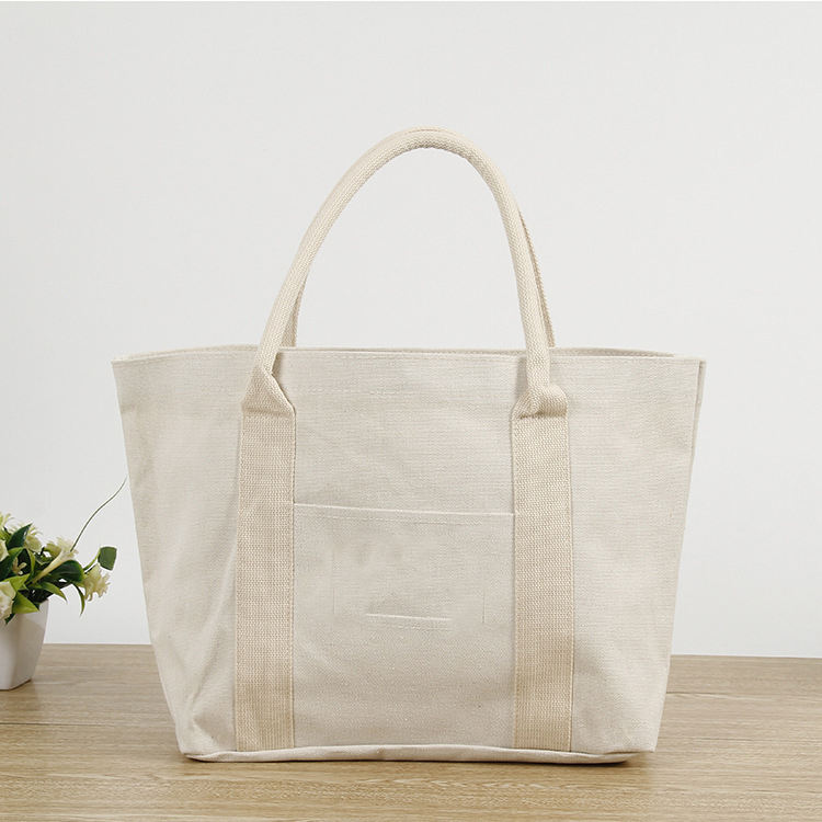 Bolso de compras grande de gran tamaño a la moda, bolso de playa de lona, ​​bolsas de algodón con etiqueta privada personalizada